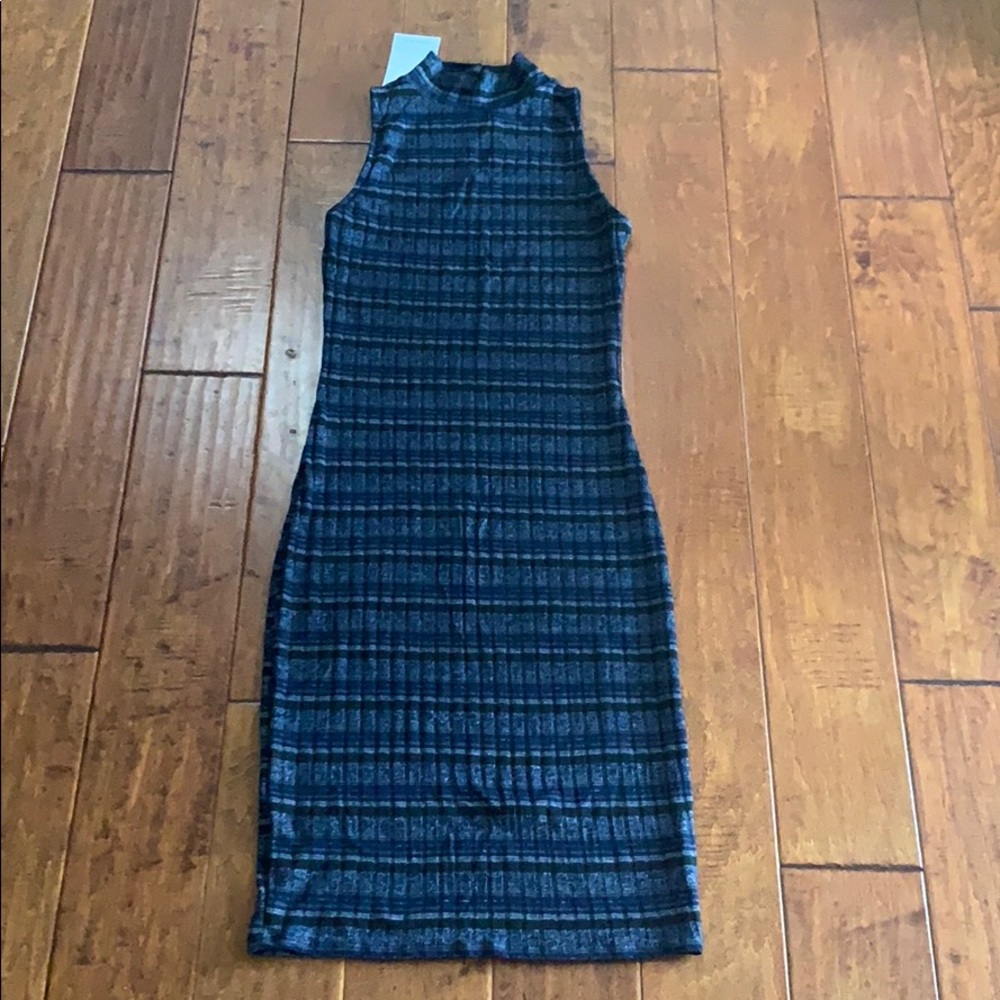 High Neck Bodycon Dress